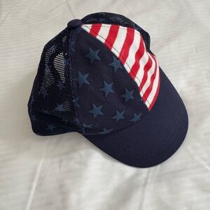 Patriotic Kids Cap with Stars and Stripes